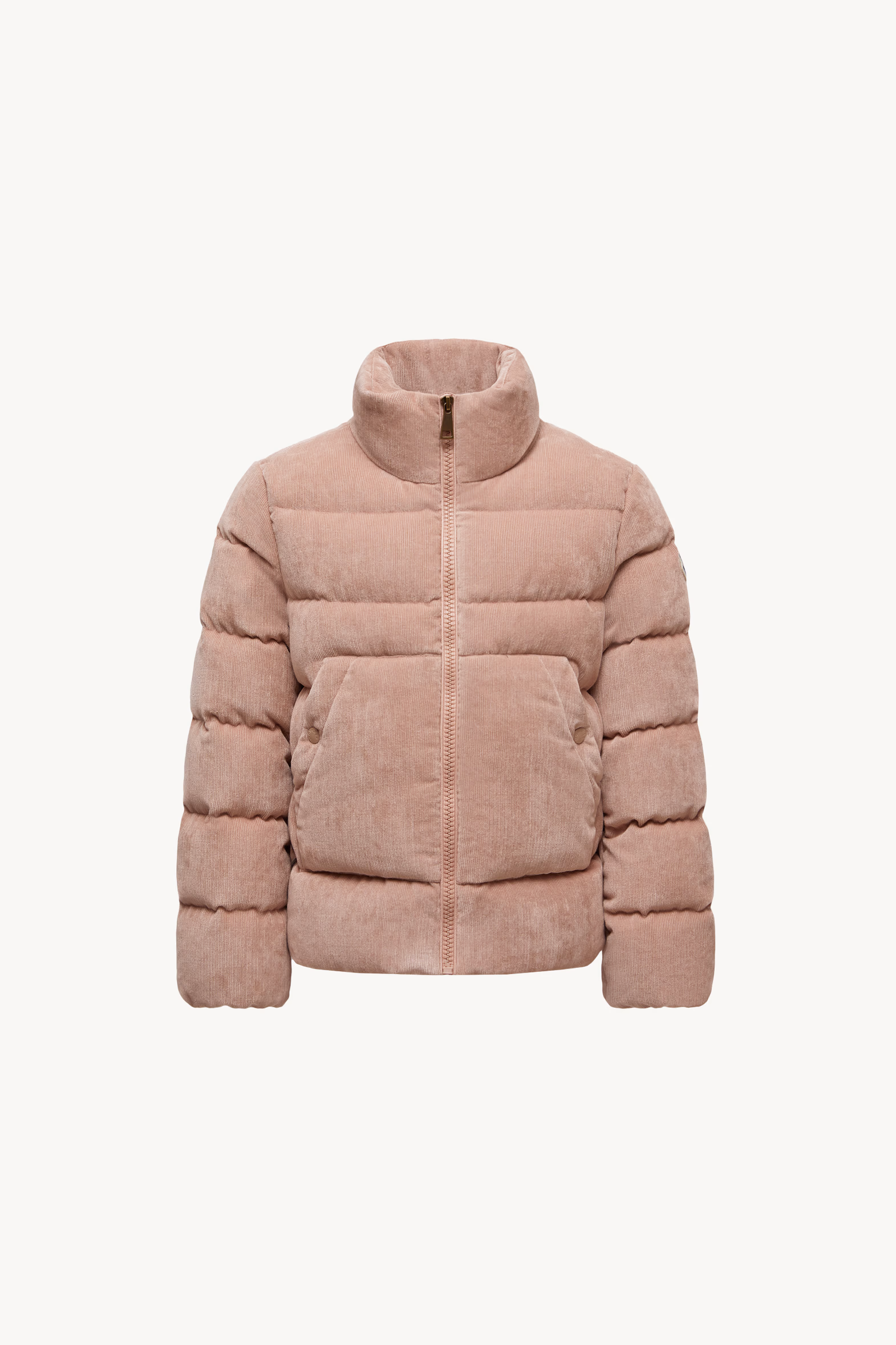 Marth Corduroy Down Jacket Girl Rose Pink Moncler 0